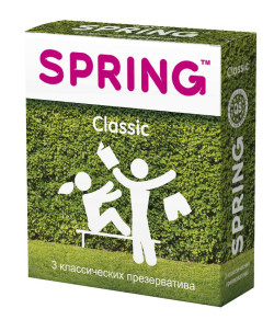 Классические презервативы SPRING CLASSIC - 3 шт. Классические презервативы SPRING CLASSIC - 3 шт.