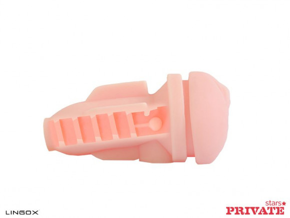 Мастурбатор-вагина Private Anna Rose Vagina в тубе с хвостиком для массажа простаты