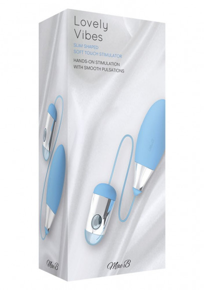 Голубой вибростимулятор Soft Touch Stimulator - 10 см.