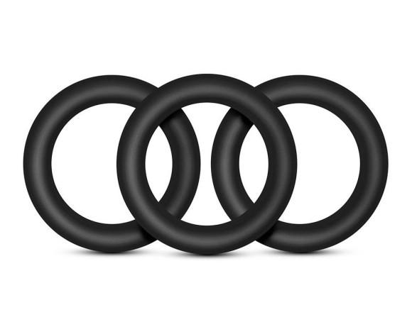 Набор из 3 черных эрекционных колец Black Small Penis Rings Набор из 3 черных эрекционных колец Black Small Penis Rings