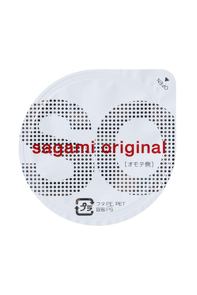 Ультратонкий презерватив Sagami Original 0.02 - 1 шт. Ультратонкий презерватив Sagami Original 0.02 - 1 шт.
