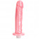 Вибратор классический Platinum Premium Silicone - The Original Pink - 19 см.