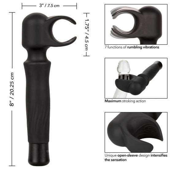 Черный вибромастурбатор Masturwand Vibrating Stroker Черный вибромастурбатор Masturwand Vibrating Stroker