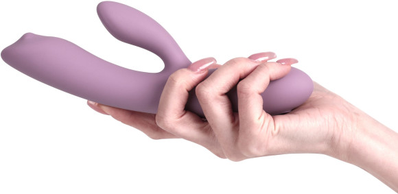 Сиреневый интерактивный вибратор-кролик Trysta Neo с шариком для зоны G - 18,4 см. Сиреневый интерактивный вибратор-кролик Trysta Neo с шариком для зоны G - 18,4 см.