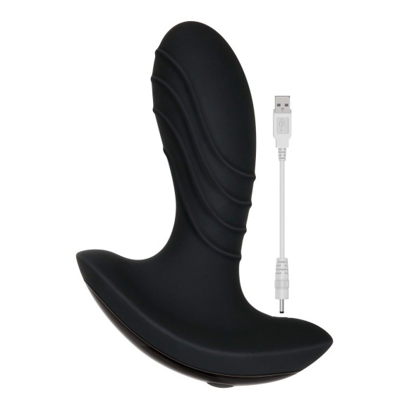 Черный вибростимулятор простаты The Gentleman - 12 см. Черный вибростимулятор простаты The Gentleman - 12 см.