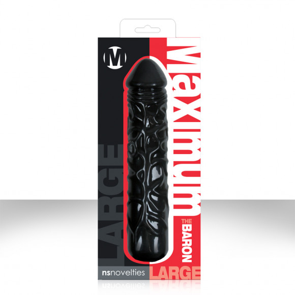 Чёрный фаллоимитатор Maximum The Baron - 25,4 см.