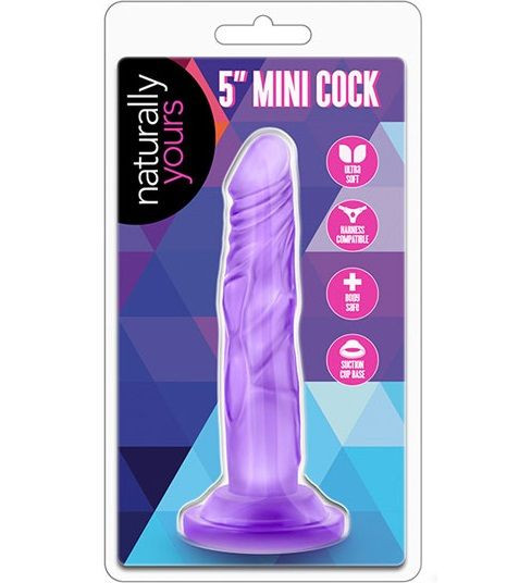 Фиолетовый фаллоимитатор 5 Inch Mini Cock - 14,6 см. 