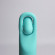 Бирюзовая многофункциональная вибропуля с щеточкой