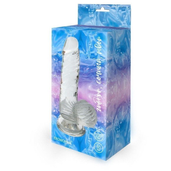 Прозрачный фаллоимитатор на присоске - 15 см. Прозрачный фаллоимитатор на присоске - 15 см.