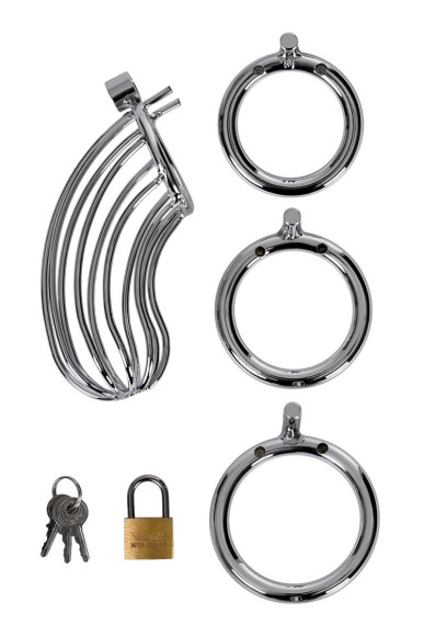 Серебристый пояс верности TOYFA на замочке Серебристый пояс верности TOYFA на замочке