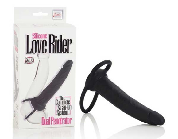 Насадка на пенис Silicone Love Rider Dual Penetrator для двойного проникновения - 14 см. Насадка на пенис Silicone Love Rider Dual Penetrator для двойного проникновения - 14 см.