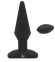 Черная анальная вибропробка с пультом ДУ Uranus - 12,8 см. Черная анальная вибропробка с пультом ДУ Uranus - 12,8 см.