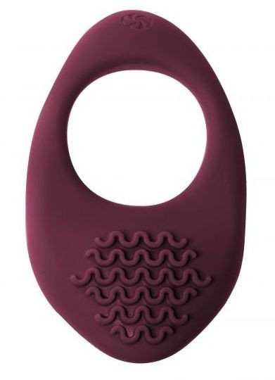 Бордовое эрекционное виброкольцо Pure Passion Moonshine Бордовое эрекционное виброкольцо Pure Passion Moonshine