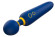 Синий вибромассажер с круглой головкой Romp Flip - 23 см.