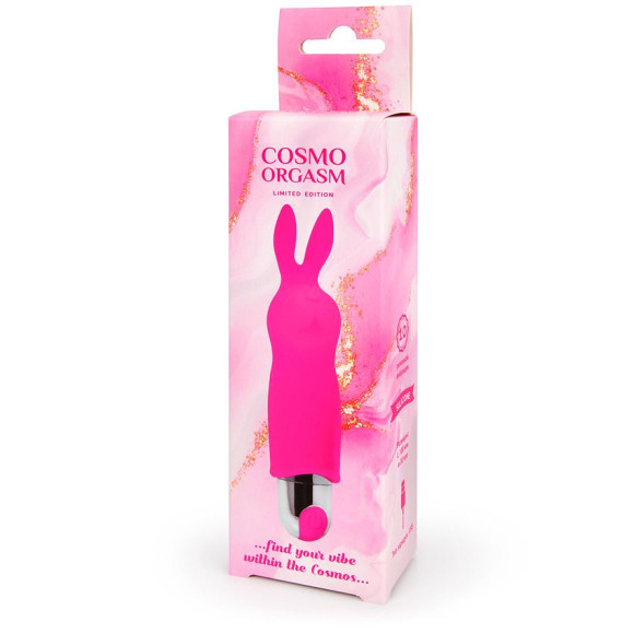 Розовый вибромассажёр в форме зайчика - 12,5 см. Розовый вибромассажёр в форме зайчика - 12,5 см.