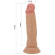 Телесный фаллоимитатор с подвижной кожей Quentin - 18,4 см.
