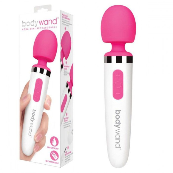 Розово-белый перезаряжаемый жезловый вибратор Aqua Mini Rechargeable Розово-белый перезаряжаемый жезловый вибратор Aqua Mini Rechargeable