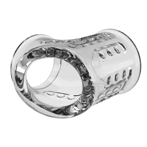 Прозрачная насадка на пенис и мошонку Прозрачная насадка на пенис и мошонку