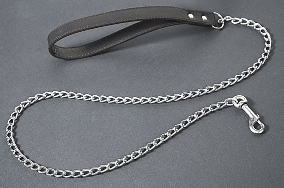 Подшитый цепной поводок  Привязь любви  - 90 см.