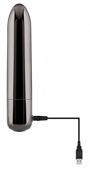 Черная вибропуля Real Simple - 10 см.