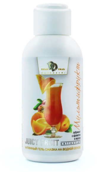 Интимный гель на водной основе JUICY FRUIT с ароматом фруктов - 100 мл. Интимный гель на водной основе JUICY FRUIT с ароматом фруктов - 100 мл.