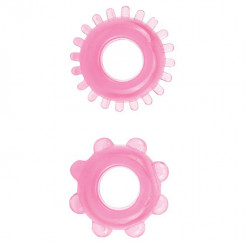 Набор из 2 розовых эрекционных колец SYNERGY TICKLER RING 