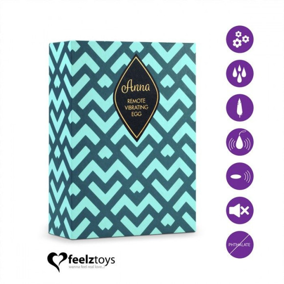 Фиолетовое виброяйцо на радиоуправлении Anna Vibrating Egg Remote Фиолетовое виброяйцо на радиоуправлении Anna Vibrating Egg Remote