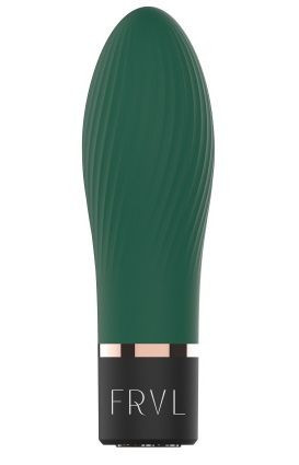 Изумрудный мини-вибратор Dalim - 10 см. Изумрудный мини-вибратор Dalim - 10 см.