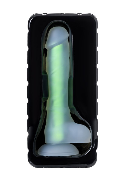 Прозрачно-зеленый фаллоимитатор, светящийся в темноте, Wade Glow - 20 см. Прозрачно-зеленый фаллоимитатор, светящийся в темноте, Wade Glow - 20 см.