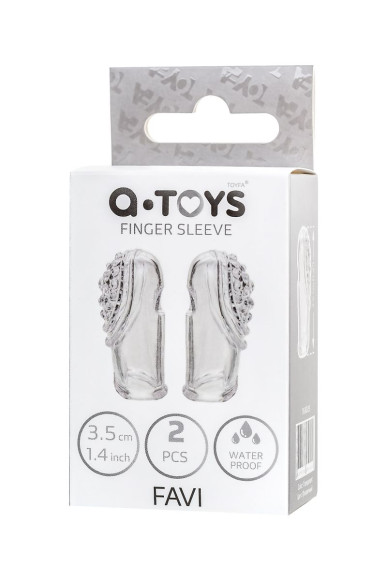 Комплект из 2 прозрачных насадок на палец Favi Комплект из 2 прозрачных насадок на палец Favi