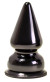 Чёрный анальный плаг MAGNUM 1 - 10 см.