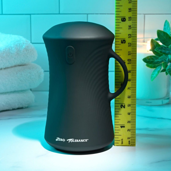 Черный вибромастурбатор с гироскопом Gyro Stroke