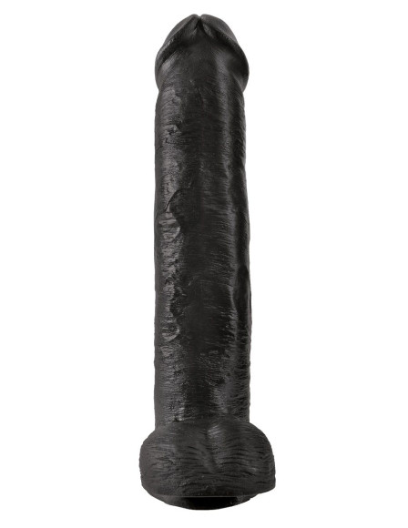 Чёрный фаллоимитатор-гигант 15 Cock with Balls - 40,6 см. Чёрный фаллоимитатор-гигант 15 Cock with Balls - 40,6 см.