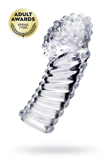 Прозрачная рельефная насадка на палец Dale - 8,5 см. Прозрачная рельефная насадка на палец Dale - 8,5 см.