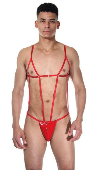 Сексуальное красное мужское боди Сексуальное красное мужское боди