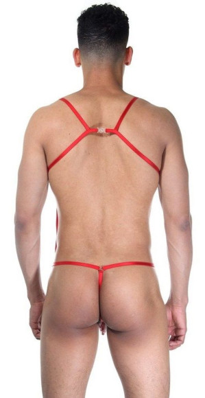 Сексуальное красное мужское боди Сексуальное красное мужское боди