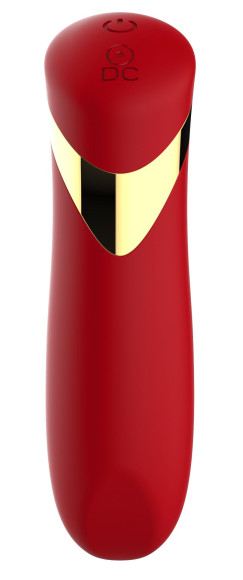 Красный силиконовый мини-вибратор - 13,7 см. Красный силиконовый мини-вибратор - 13,7 см.