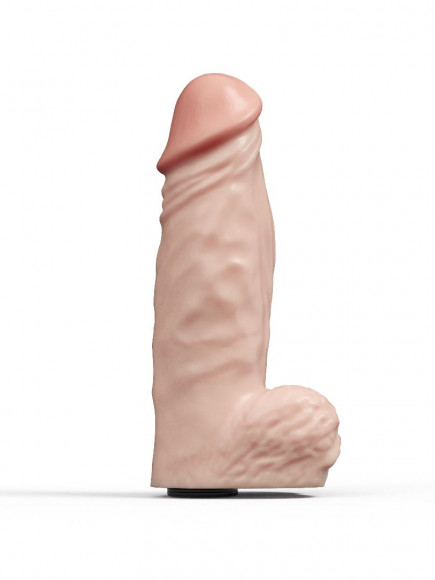 Фаллическая насадка Харнесс UNICOCK 10  с вибрацией - 25 см.