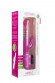 Розовый перезаряжаемый вибратор Rabbit с клиторальным отростком - 22 см.