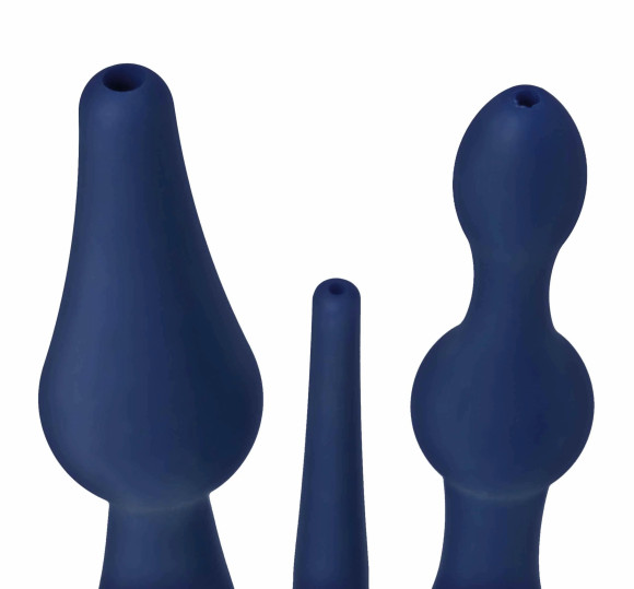 Набор из 3 универсальных насадок для анального душа Universal 3 Piece Silicone Enema Attachment Set Набор из 3 универсальных насадок для анального душа Universal 3 Piece Silicone Enema Attachment Set