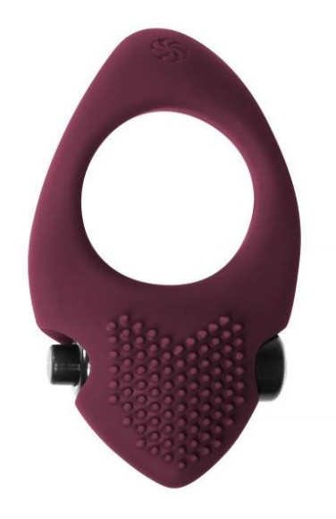 Бордовое эрекционное виброкольцо Pure Passion Sunset Бордовое эрекционное виброкольцо Pure Passion Sunset