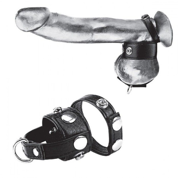 Утяжка для мошонки и пениса Cock Ring With 1 Ball Stretcher And Optional Weight Ring Утяжка для мошонки и пениса Cock Ring With 1 Ball Stretcher And Optional Weight Ring