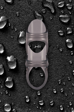 Черная насадка на пенис RENEGADE POWER CAGE с петлей для мошонки