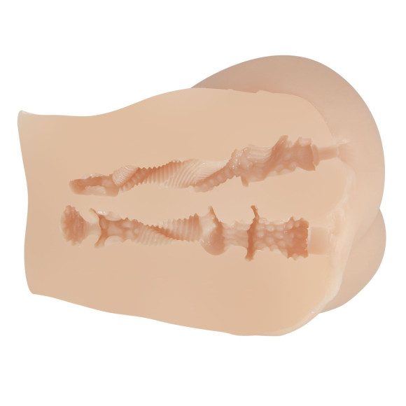 Телесный мастурбатор-полуторс Emilia с вибрацией Телесный мастурбатор-полуторс Emilia с вибрацией