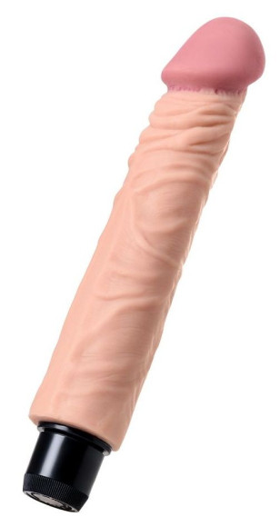 Телесный реалистичный мультискоростной вибратор - 22,5 см. Телесный реалистичный мультискоростной вибратор - 22,5 см.