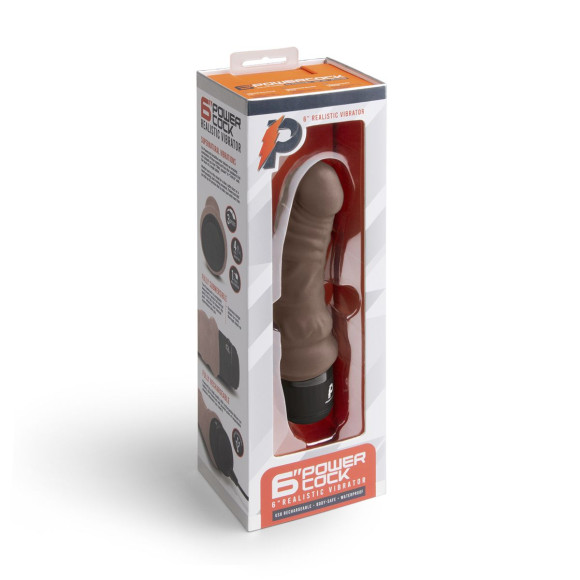 Коричневый вибратор-реалистик 6 Realistic Vibrator - 17 см. Коричневый вибратор-реалистик 6 Realistic Vibrator - 17 см.