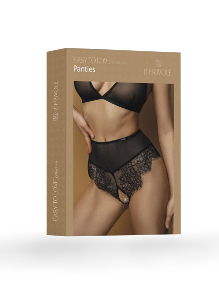 Трусики с завышенной талией из тонкого французского кружева шантильи Трусики с завышенной талией из тонкого французского кружева шантильи