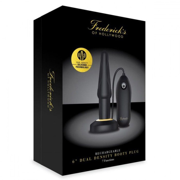 Черный анальный плаг с выносным пультом Черный анальный плаг с выносным пультом