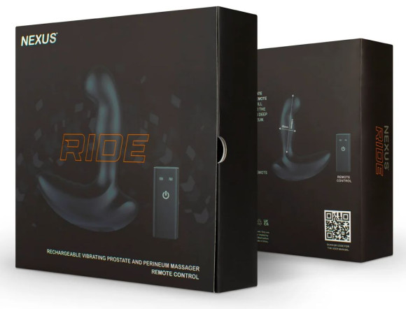 Черный вибромассажер простаты и промежности Nexus Ride - 14 см. Черный вибромассажер простаты и промежности Nexus Ride - 14 см.