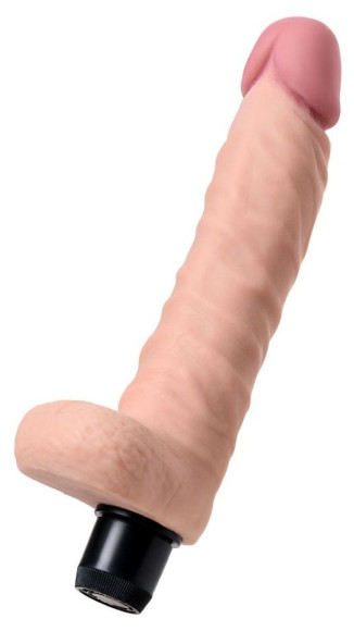 Телесный реалистичный мультискоростной вибратор - 20,5 см. Телесный реалистичный мультискоростной вибратор - 20,5 см.